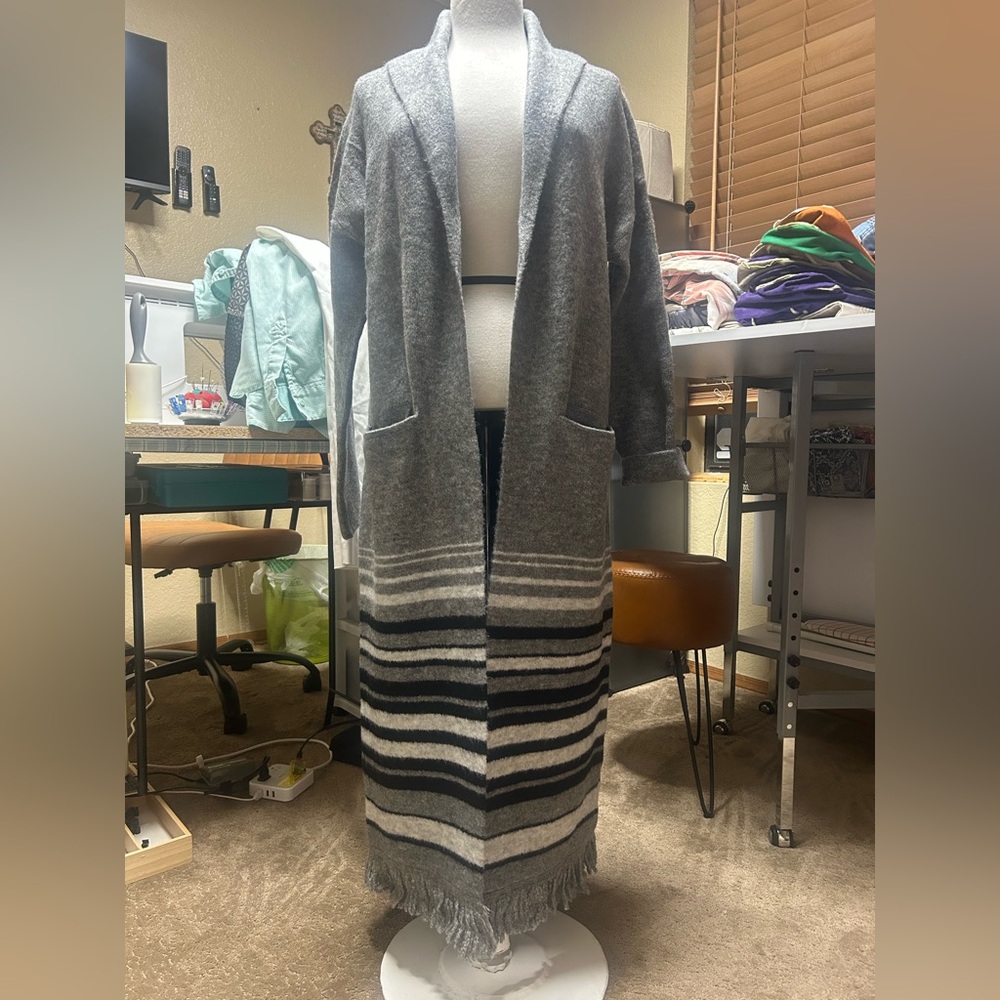 Long Duster Cardigan by T Tahari